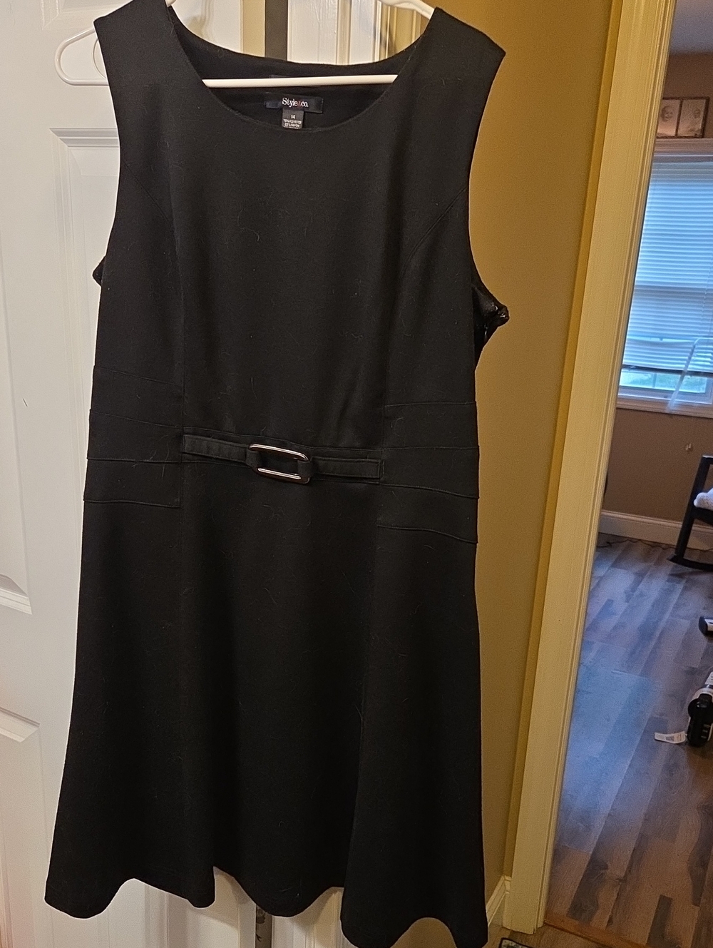 Style & Co. Black Sleeveless A-Line Style Dress